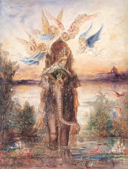 Gustave Moreau : The Peri (The Sacred Elephant, The Sacred Lake)